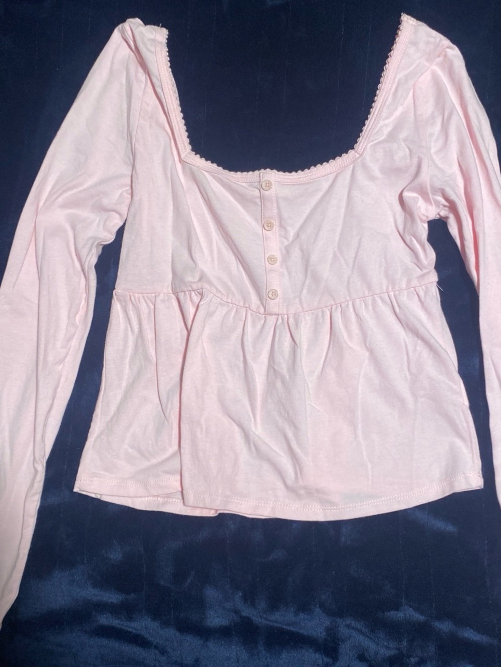 Pink long sleeve babydoll